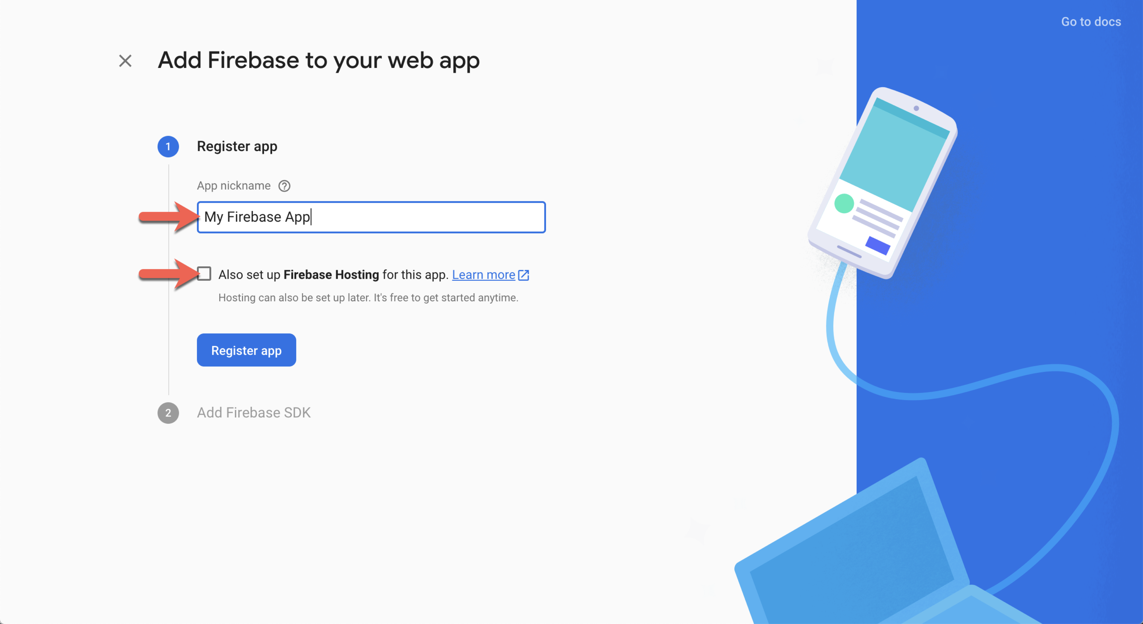 Register a Web App